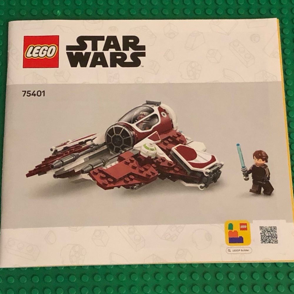 New LEGO Star Wars Ahsoka's Jedi Interceptor 75401 Instruction Manual Only